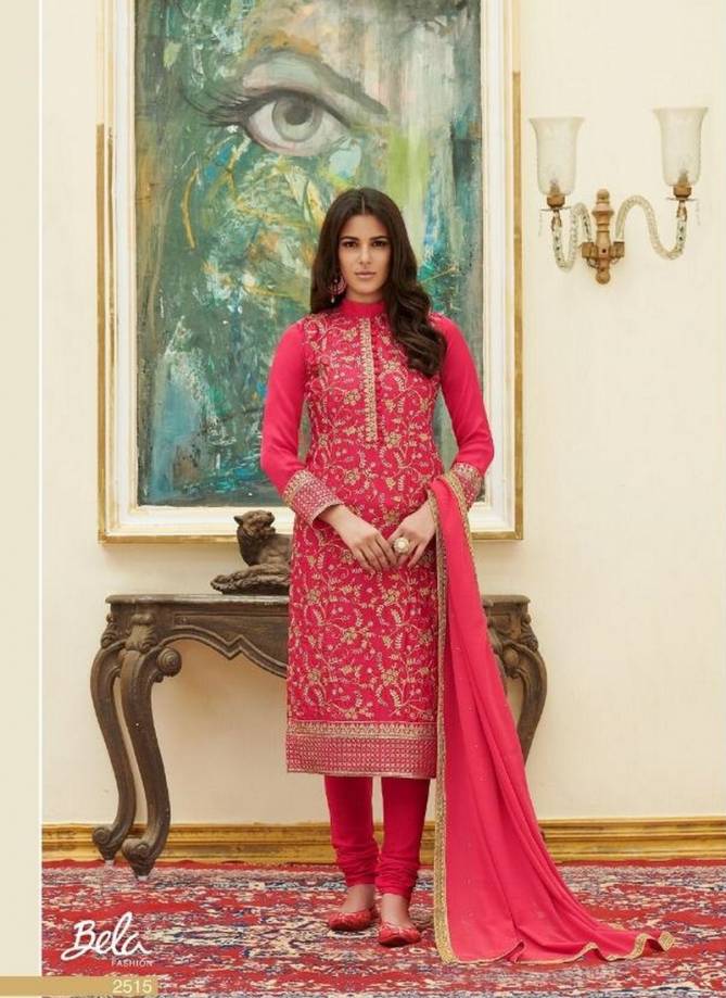 BELA RUTBA Latest Designer Heavy Wedding Waer Satin Embroidery And Diamond Work Top With Georjette Dupatta Salwar Suit Collection